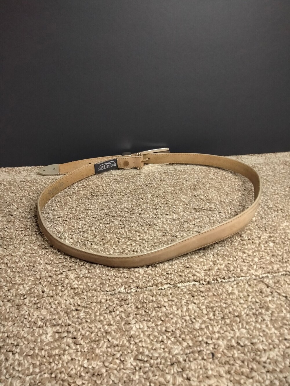 Brighton Vintage Western Belt Leather B2828 Size 36 XL Tan Brown Crafted In USA - Picture 8 of 9